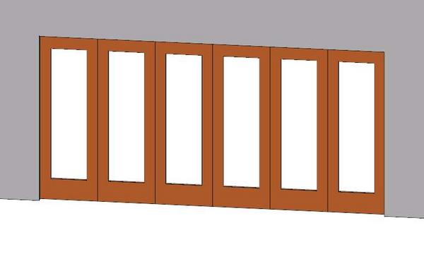 6 panel multi door