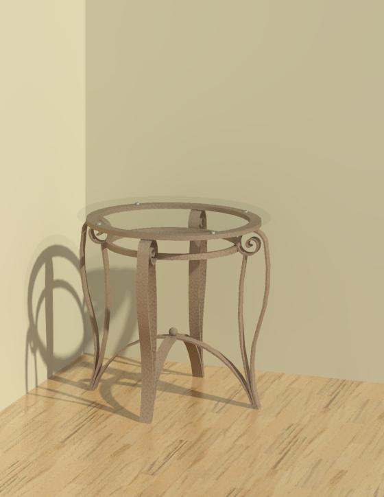 Glass End Table