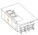 Kitchen Island w/ Sink and Dishwasher