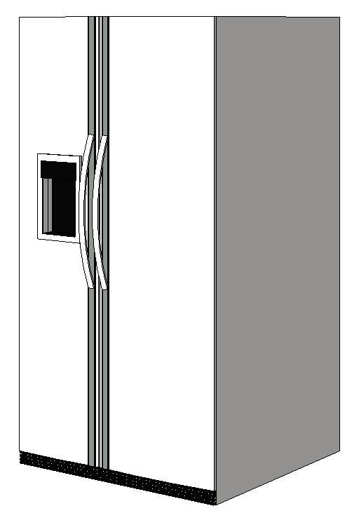 Refridgerator with Water & Ice Dispenser
