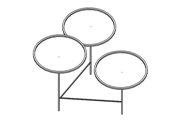 Multi-Height Circluar Coffee Table