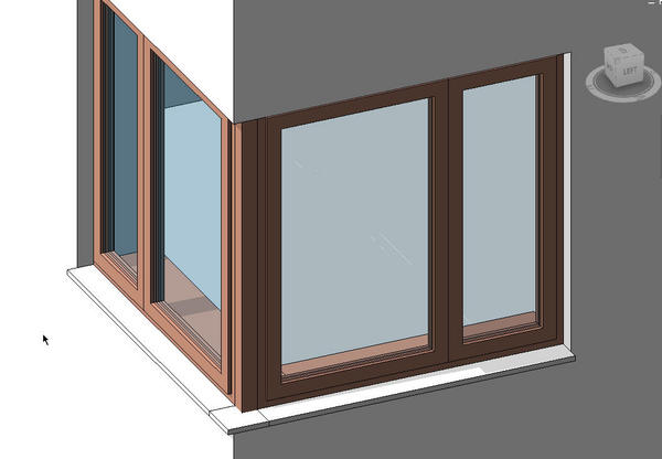 Corner Window from two simple