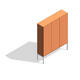 COALESSE_Denizen - Wardrobe Storage Tower, 3 Door