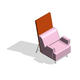 COALESSE_Metro_BIX - Sectional (Straight w/Back Screen, Arms)