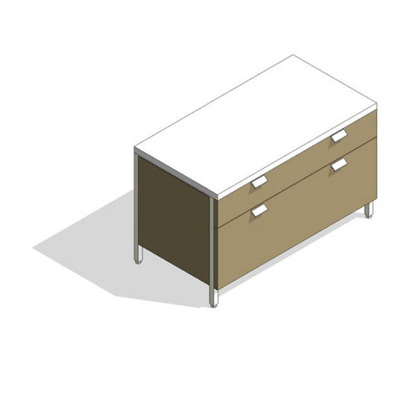 COALESSE_Metro_TOPO - Storage, Pedestal (38")