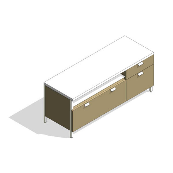 COALESSE_Metro_TOPO - Storage, Pedestal (56")