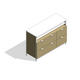 COALESSE_Metro_TOPO - Storage, Tall Credenza (56")