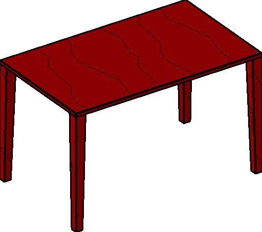 Parametric table w/ tapered legs