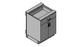 Parametric Casework - Cabinet - Base - 2 Doors - 1 Drawer