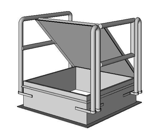 Roof Hatch w/ Hand Rail