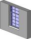 Sash Window 2x2 top & 2x4 bottom panels