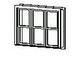 Double Hung Window - Triple with Trim