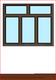 Aluminium Windows - Outward Opening - 3 Lower and 2 Upper