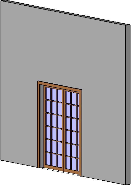 Double Flush Glass Door