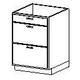 3 Drawer Vanity Cabinet