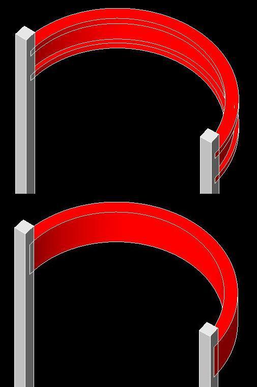 Arched beam