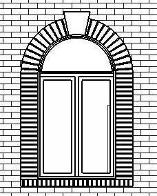 WINDOW W/ SOLDIER COURSE
