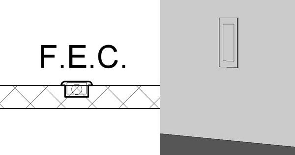 recessed fire extinguisher cabinet