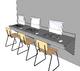 Dynamic Computer Desk with Chairs