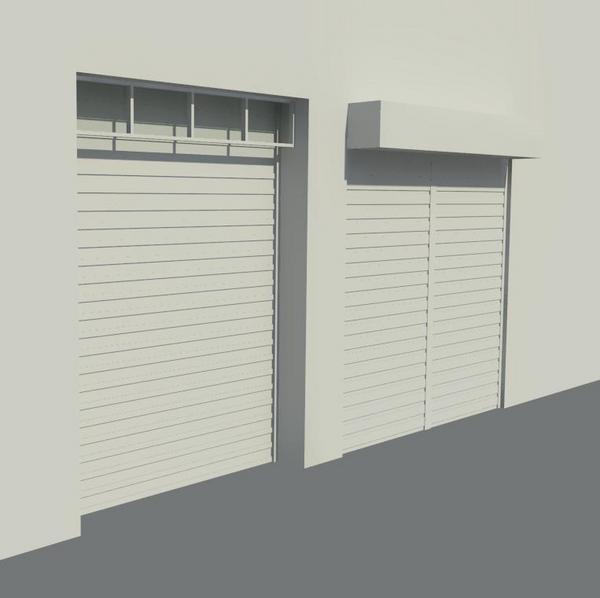 Porta de enrolar Comercial metálica