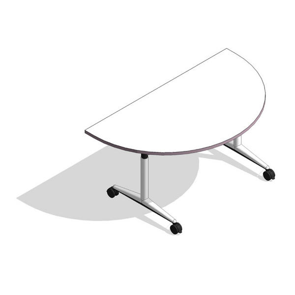 COALESSE_AKIRA - D-Shaped Flip Top w/T-Base (Standard Height)