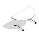 COALESSE_AKIRA - D-Shaped Flip Top w/T-Base (Standard Height)