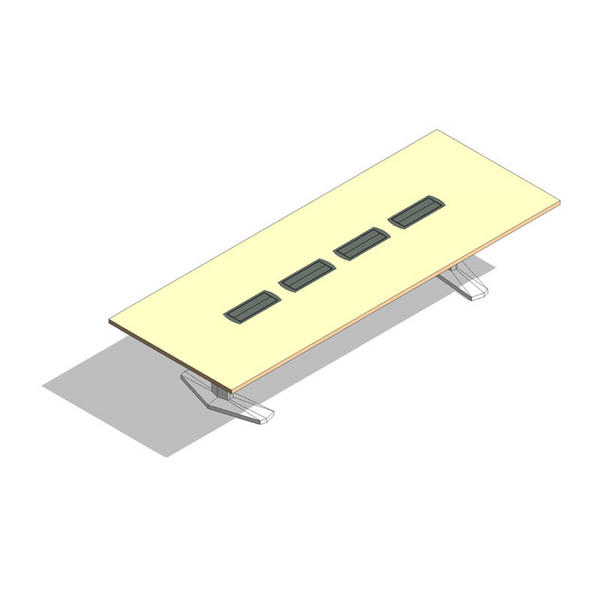 COALESSE_E-TABLE - Rectangular 12', Aluminum Base