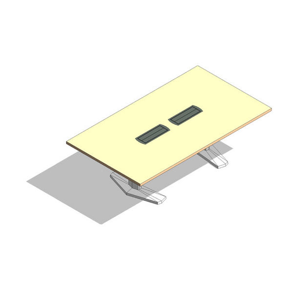 COALESSE_E-TABLE - Rectangular 8', Aluminum Base
