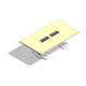 COALESSE_E-TABLE - Rectangular 8', Aluminum Base