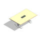 COALESSE_E-TABLE - Rectangular 7', Aluminum Base
