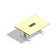 COALESSE_E-TABLE - Rectangular 6', Aluminum Base