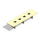 COALESSE_HOST - Rectangular 14', Slim Base