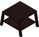 Walnut side table