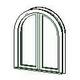 Double Quarter Round Top w Trim