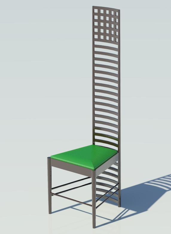 Hill House Chair by Rennie Mackintosh
