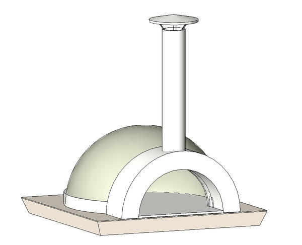 Wood Fired Pizza Oven - Straight Install