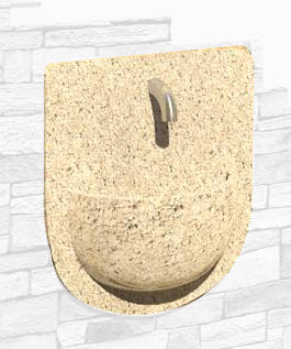 Stone sink (wall)