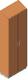 Steelcase Nurture - Folio - Bookcase 89''H Slope Top - Double Door-Five Shelf